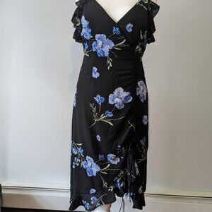 Forever 21 Black Blue Floral Dress